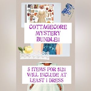 COTTAGECORE MYSTERY BOX - 5 ITEMS (INCLUDING DRESSES) FOR $12